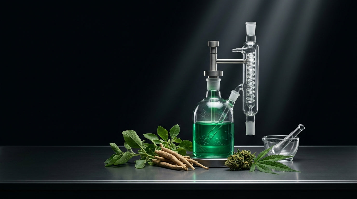 Imagen de portada: Ashwagandha and CBD: Guía Científica de Sinergia para el Estrés 2026