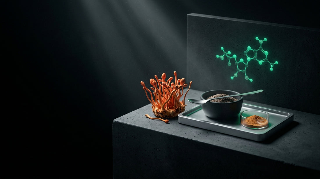 Imagen de portada: Cómo tomar cordyceps con comida: Guía Científica de Absorción