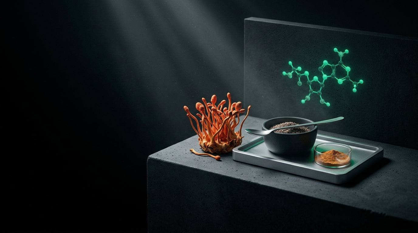 Imagen de portada: Cómo tomar cordyceps con comida: Guía Científica de Absorción