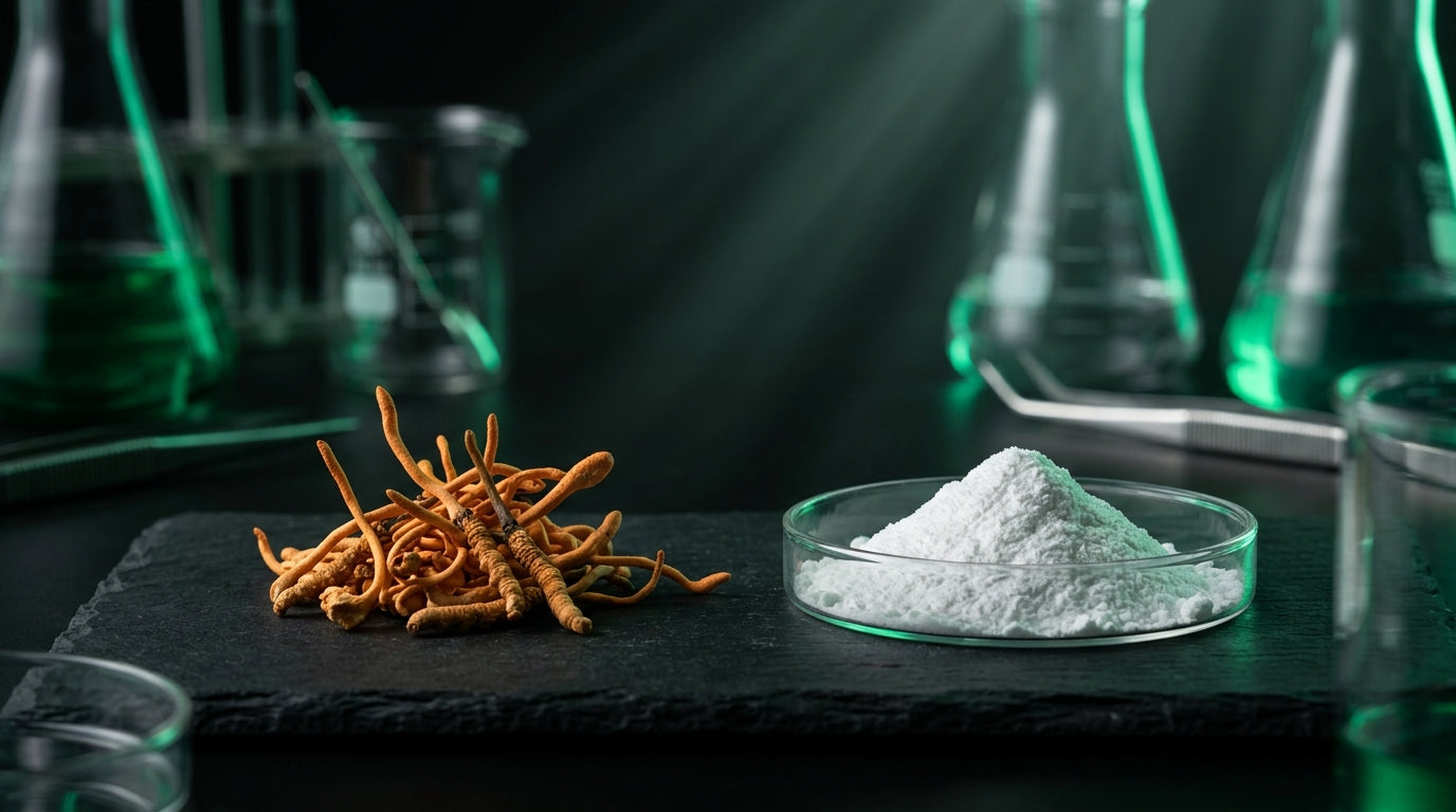 Imagen de portada: Cordyceps vs Creatina Rendimiento: Duelo de Titanes para Energía y Fuerza (2026)