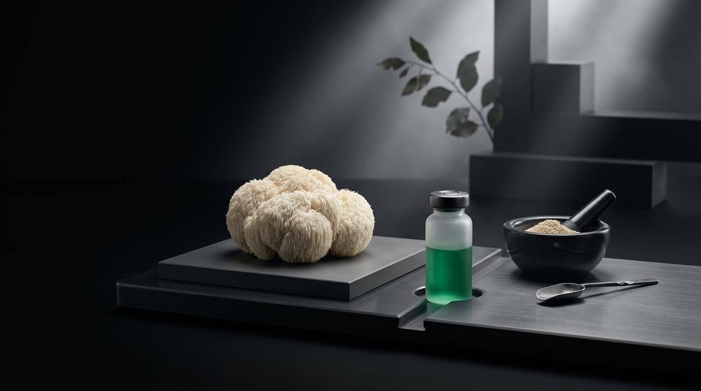 Imagen de portada: How to Take Lion's Mane Before Bed: A Science-First Guide for Nighttime Cognitive Support