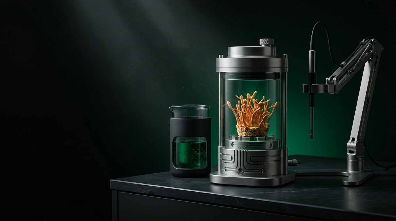 Imagen de portada: Jóvenes que toman cordyceps: Rendimiento, energía y ciencia adaptógena