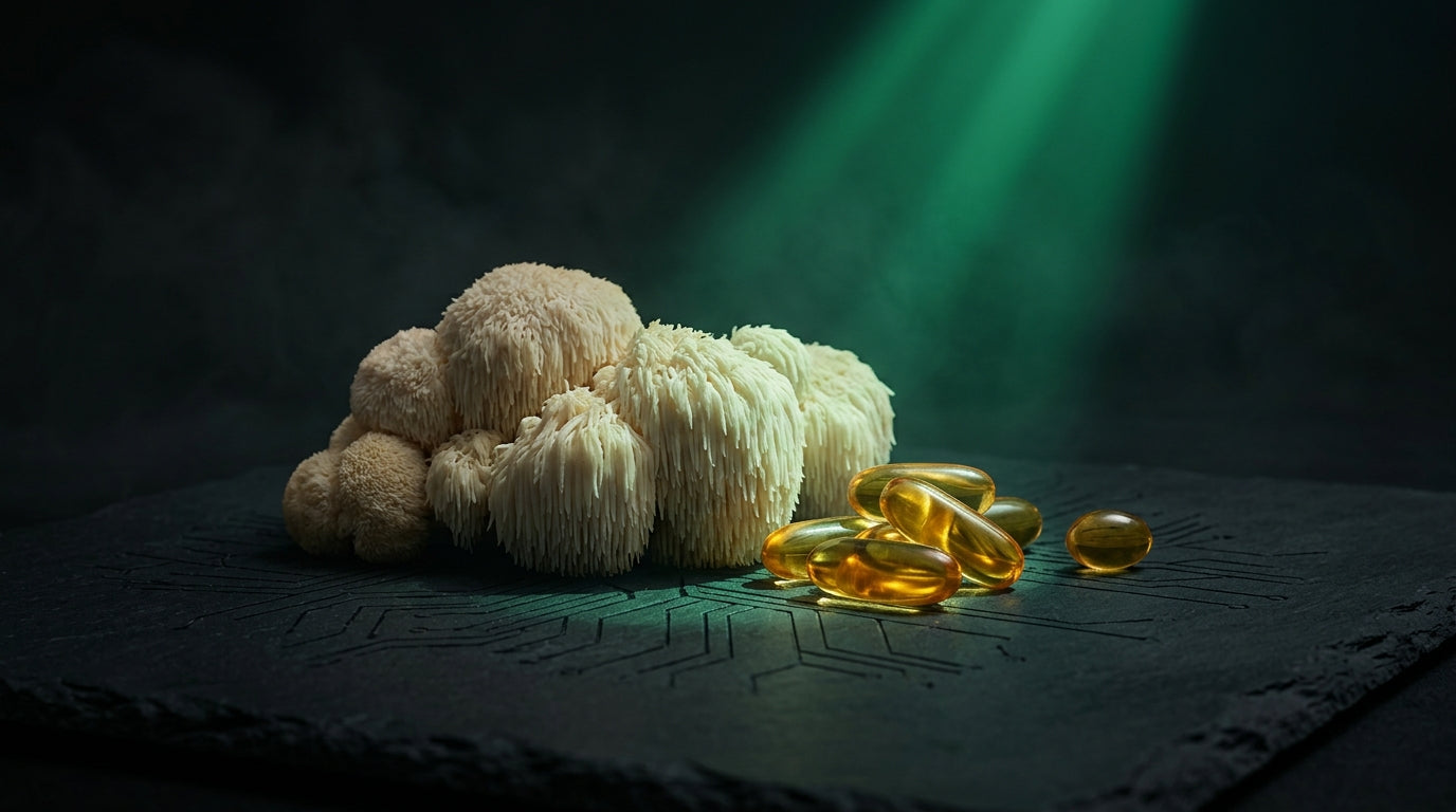 Imagen de portada: Melena de León Combinado con Omega-3: La Guía Definitiva de Biohacking para tu Cerebro