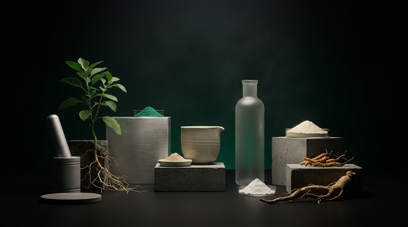 Imagen de portada: Recetas con polvo de Ashwagandha y Cordyceps: Energía y Calma